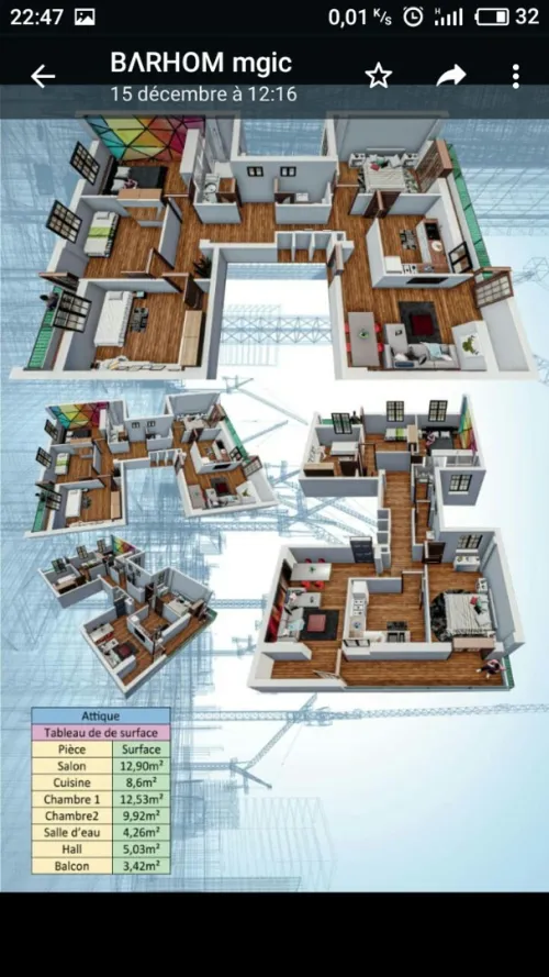 Conception 3d design intérieur et ext.
