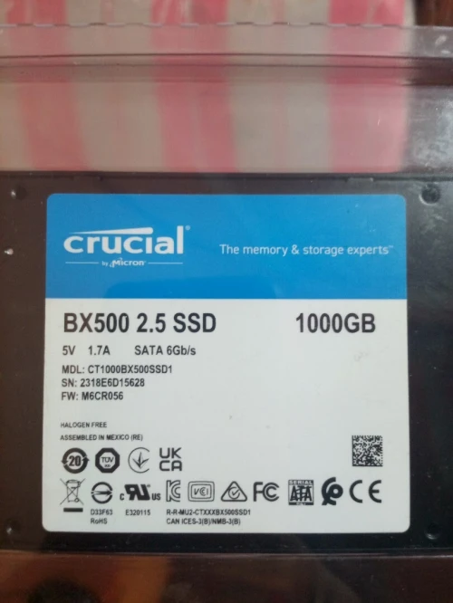 Crucial BX500 1TB 3D NAND