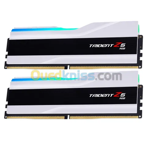 Ram G Skill Trident Z5 Neo RGB Series 32 Go (2x 16 Go) DDR5 6400 MHz CL30 AMD EXPO White / BLACK