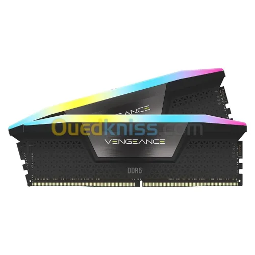 Corsair Vengeance RGB DDR5 32 Go (2 x 16 Go) 6000 MHz CL30 - Noir AMd EXPO / Intel XMP