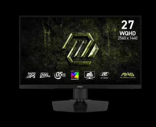 MSI 27 MAG 274QPF E20 200HZ / 2K / 0.5 Ms / Rapid IPS / HDMI / DisplayPort