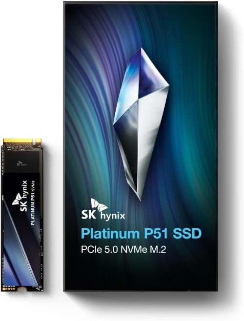 SSD SK Hynix Platinum P51 1tb PCIe 5.0 NVMe 2.0 14700 Mo/s Write Gen5 M.2 2280 SSD