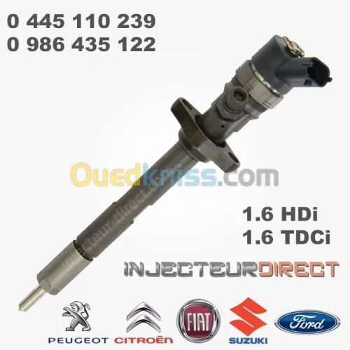 INJECTEUR PEUGEOT CITREON 307 206 406 EXPERT JUMPY 1.6 HDI