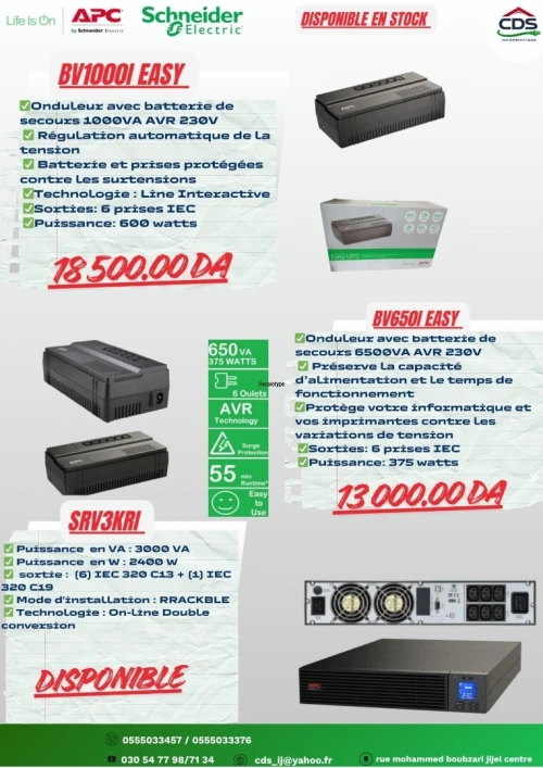 ONDULEUR APC 1000 VA