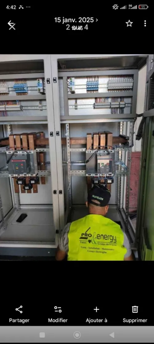 Réparation et maintenance de groupes électrogènes