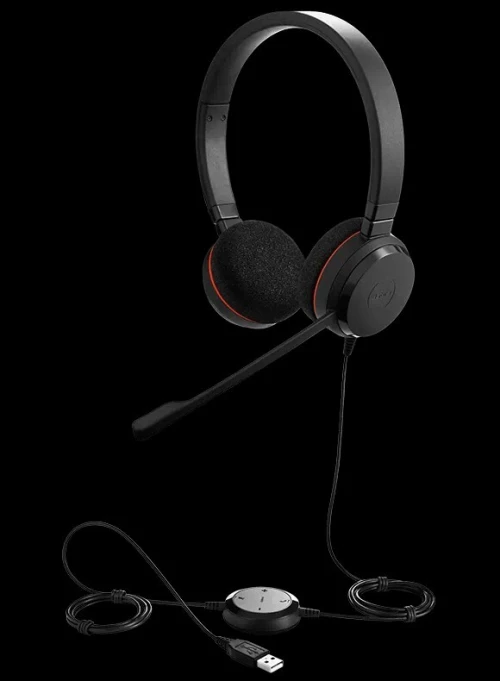 Jabra Evolve 20SE MS Stereo Casque audio Binaural Bandeau Noir