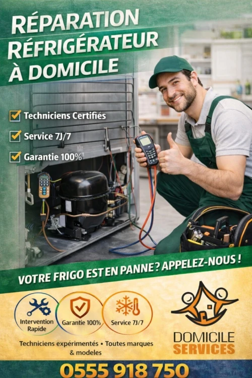 Réparation Réfrigérateur a domicile & Électroménager Toute Marque ( Frigo)