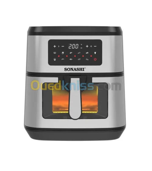 Friteuse A Air Numérique 9.2L 2000W Avec 08 Programmes, Sonashi