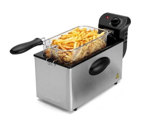 Friteuse Compacte En Inox 3Litres 2000Watts Bomann 