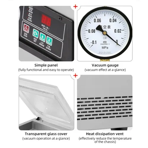 Machine De Mise Sous Vide Alimentaire Commerciale, Scelleuse A Vide De Chambre