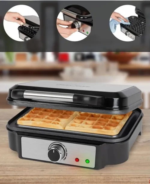Gaufrier Electrique Avec 2 Gaufres 1000W ProfiCook
