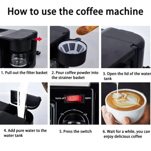 Four Familial Portable Electrique 3En1 Pour Petit-déjeuner Haute Qualité