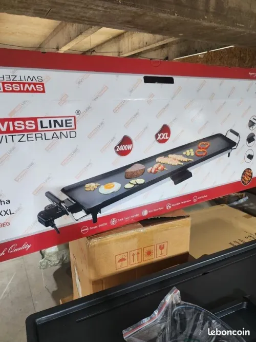 Plancha éléctrique 90cm Avec 2400Watt  / GRILL/ BARBEQUE XXL SwissLine
