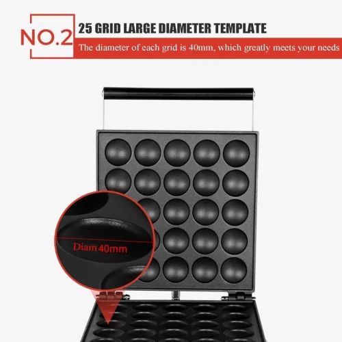 Mini Crêpière, Machine à Crêpes Electrique Antiadhésive Professionnelle Et Commerciale, 25 Crêpes Rondes