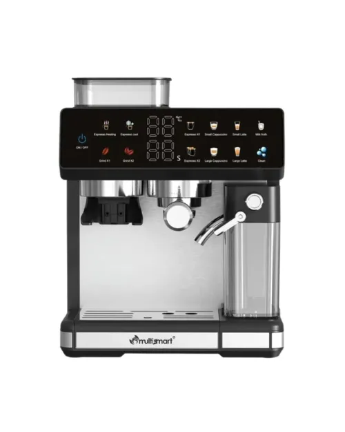 Machine à Café Expresso Automatique 4En1 Avec Broyeur Intégré, 20 Bars 2,6 L, Coffee Grinding, Espresso, Cappuccino, Milk Foam