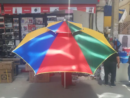 Parasol De Plage Et Jardin Double Chapiteaux 