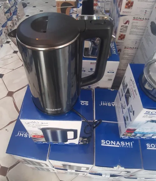  Bouilloire Electrique Sans Fil 2200W 1.8L  - Noir/Inox