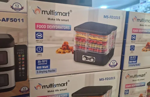 Déshydrateur Alimentaire Noir 10L Multismart 5 Niveaux, Température De 35 à 70C / Séchoir Fruits Et Legume