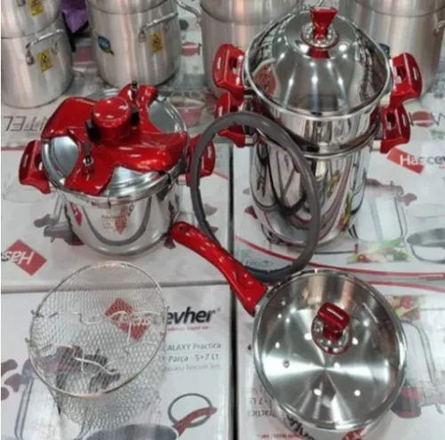 Serie Cocotte 8 Pcs, 7+5L Avec Accessoire Hascevher Galaxy Made in Turkye