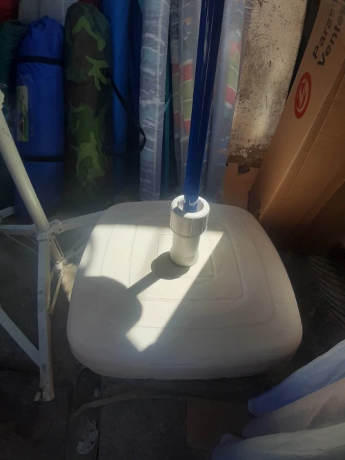 Support Parasol En Béton Ou Plastique Remplir D'eau ou de Sable