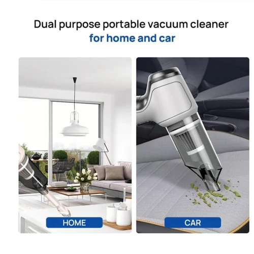 Aspirateur Souffleur Sans Fil, Double Batterie Avec 7 Accessoires Robuste Pour Maison, Voiture Et Bureau
