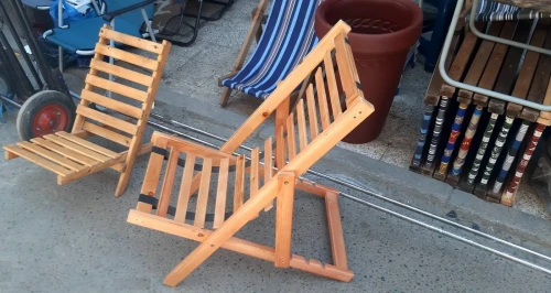 Chaise De Plage Pliant Bois