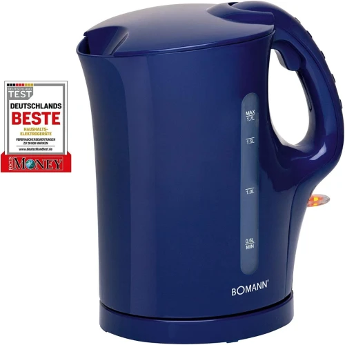 Bouilloire électrique 1,7 L Bomann 2200 Watt