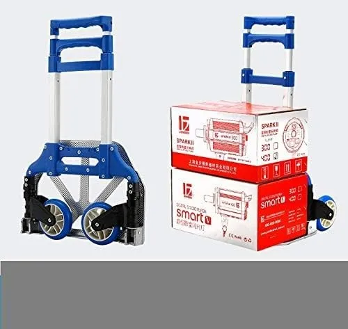 Chariot  Pliable En Aluminium Avec Corde Fixe, Capacité De 80 KG, Idéal Et Multi-Fonction