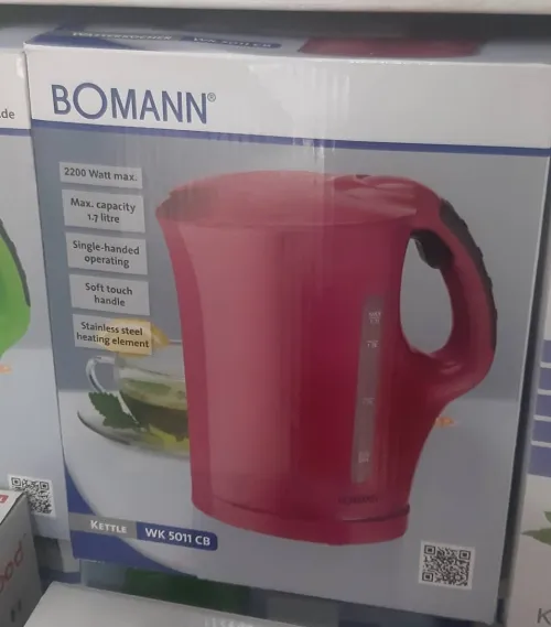 Bouilloire électrique 1,7 L Bomann 2200 Watt