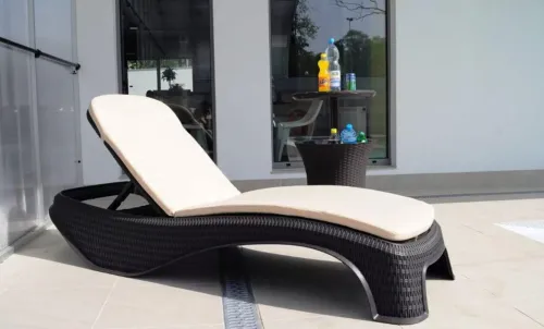 Extérieur Rattan Chaise Longue, Transat