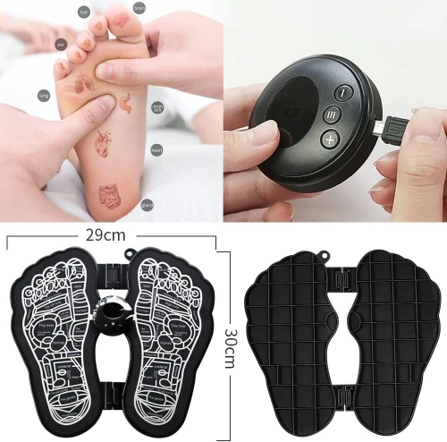 Tapis De Massage Electrique Des Pieds EMS-Noir