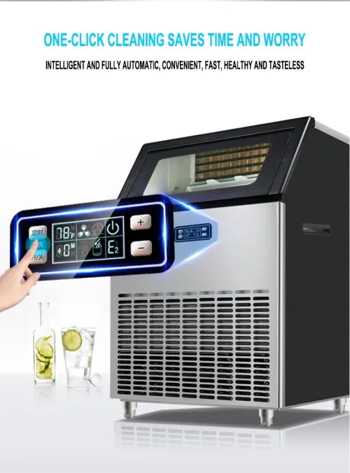 Machine ,Pondeuse A Glaçons Autoportante , Commercial Production Ice Cube Machine 45KG Et 90KG