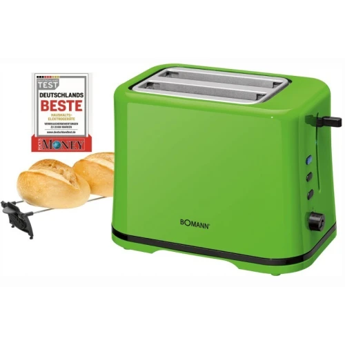 Grille-Pain 2 Fentes Avec Fonction De Réchauffement Et Arrêt Automatique 870W Bomann  