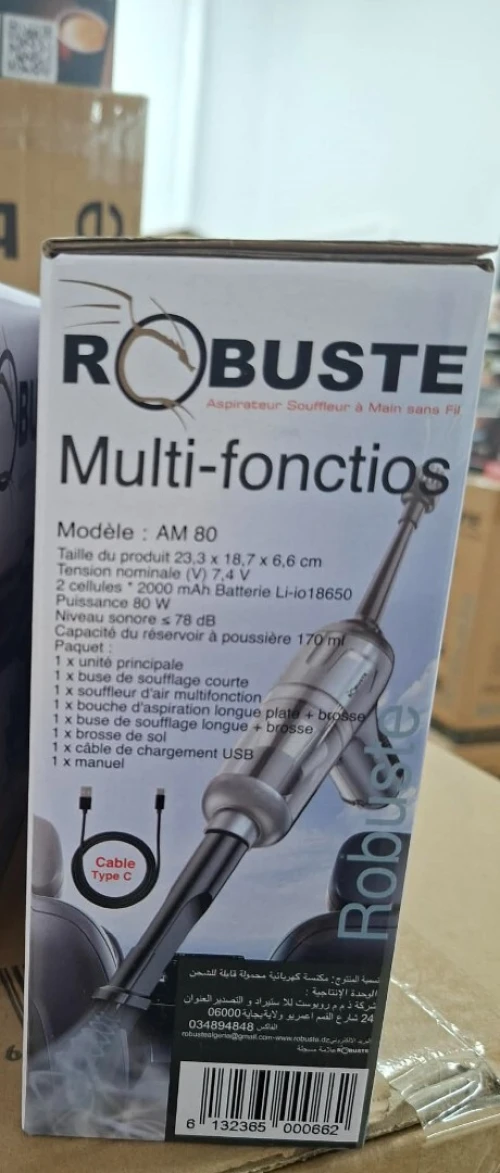 Aspirateur Souffleur Sans Fil, Double Batterie Avec 7 Accessoires Robuste Pour Maison, Voiture Et Bureau