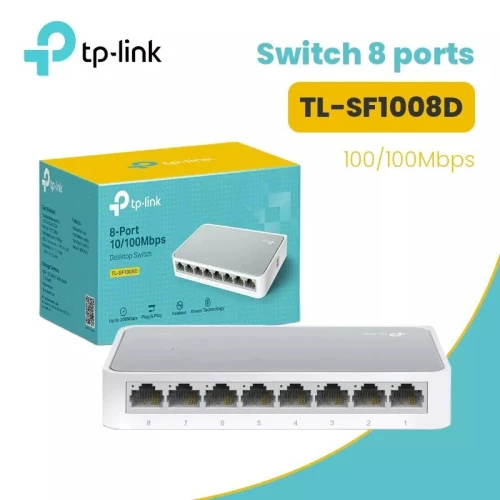 SWITCH TP-LINK 08 PORTS 10/100MBPS TL-SF1008D