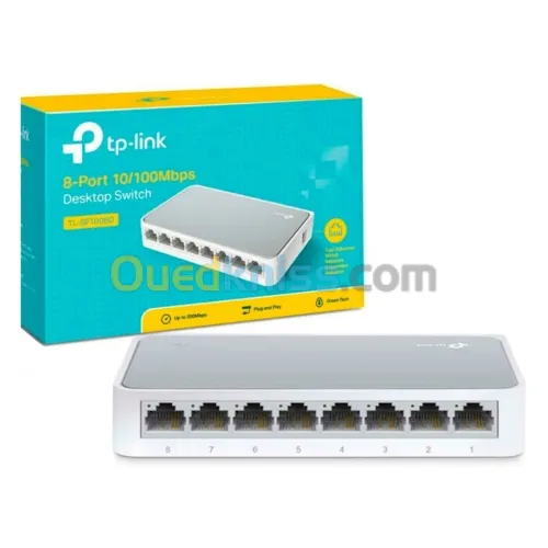 SWITCH TP-LINK 08 PORTS 10/100MBPS TL-SF1008D