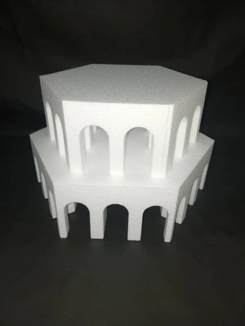 فو كايك بوليستران & ديكور حلويات الأفراح faux cake Polystyrène & décoration piece monté