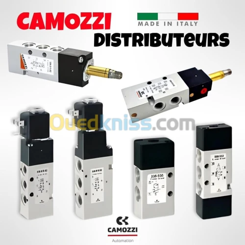 Distributeur- pneumatique -Vérin pneumatique-Raccord et électrovanne-vanne Filtre Régulateur camozzi