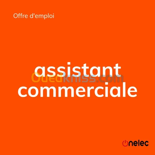 offre d'emploi  assistant commerciale