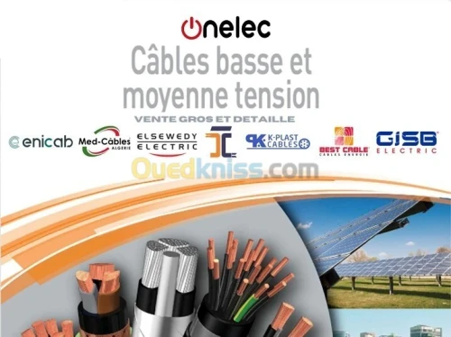 CABLE -câble électrique souple rigide - câble cr1 -câble torsade -câble réseaux et téléphonie MT BT 