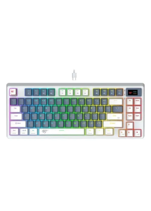 HAVIT KB884L WHITE/BLUE RED SWITCH