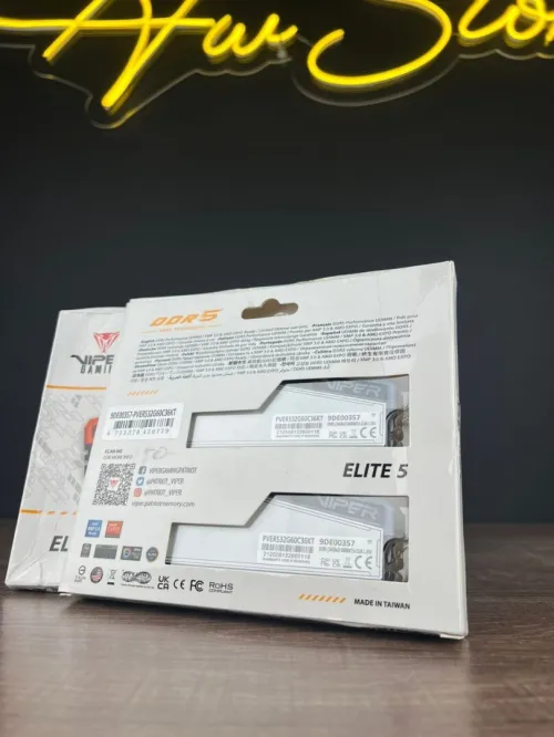 VIPERGAMING ELITE5 DDR5 32GB (2*16) 6000MT/S CL36 RGB WHITE