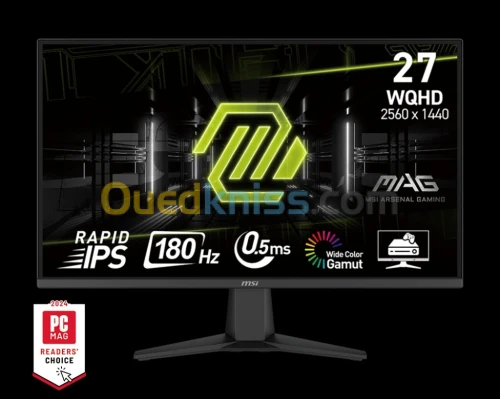 MSI MAG 275QF - RAPID IPS PANEL - WQHD 2K - 180HZ - 0.5MS - HDR READY