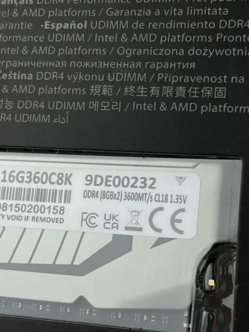 VIPERGAMING VIPERSTEEL DDR4 16GB (2*8) 3600MT/S CL18