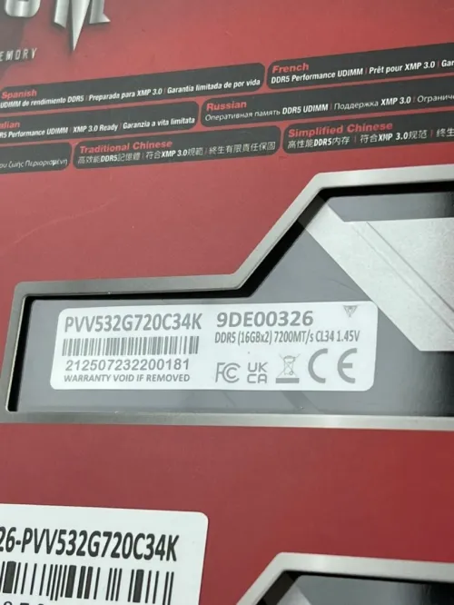 VIPERGAMING VIPERVENOM DDR5 32GB (2*16) 7200MT/S CL34