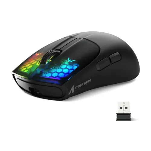 ATTACK SHARK X5 WIRELESS GAMING MOUSE BLACK