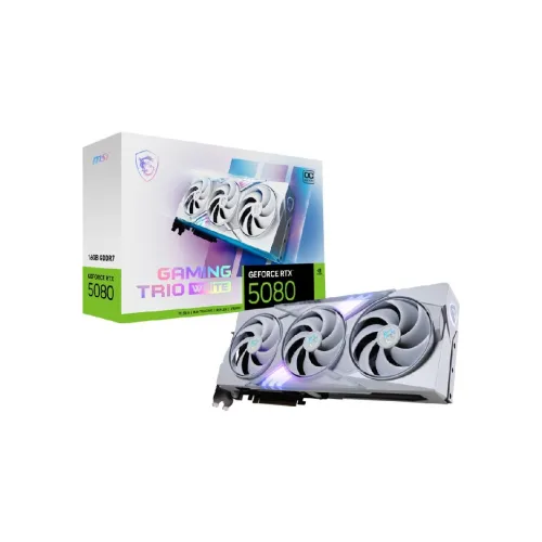 MSI RTX 5080 GAMING TRIO OC 16GB - WHITE