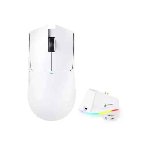 ATTACK SHARK X11 WHITE + CHARGING DOCK