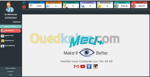 Logiciel de Gestion Cabinet Medical Ophtalmologue