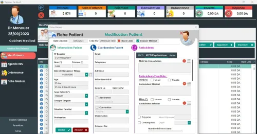 Logiciel de Gestion Cabinet Medical Neuro-psychiatrie